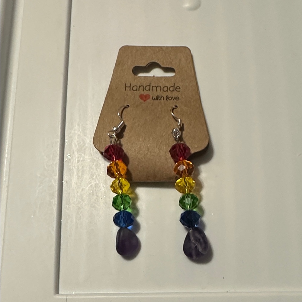 Colorful Crystal Drop Earrings